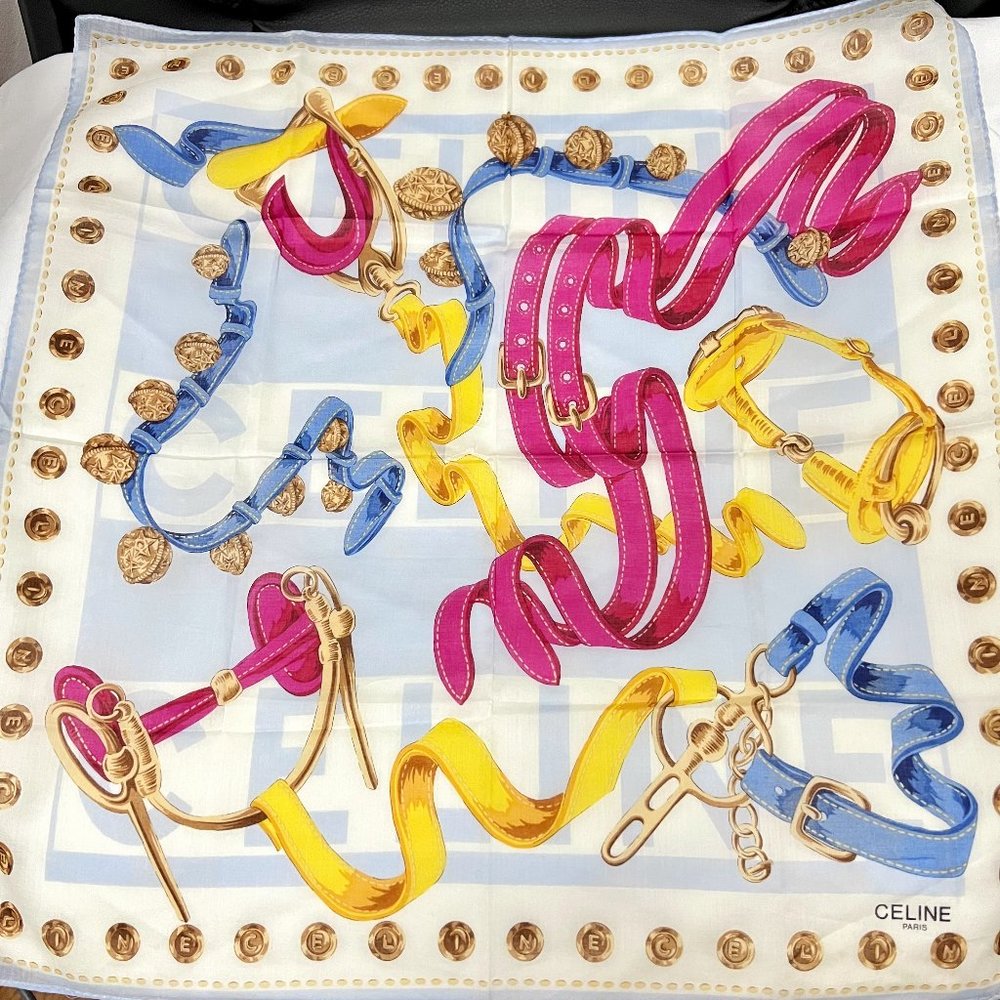 Celine Authentic Cotton Scarf